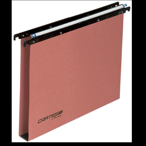 BERTESI CARTESIO CARTELLE SOSPESE PER CASSETTO IN CARTONCINO INTERASSE 390MM FONDO A U COL. ARANCIO CONF 50 Pz.